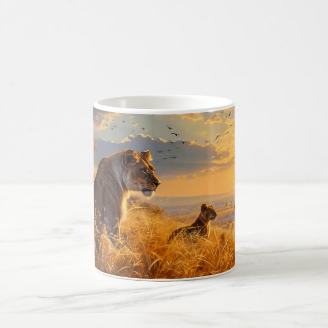 African Lioness Coffee Mug (Center)