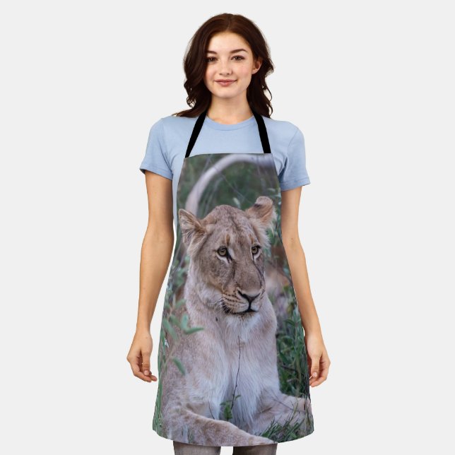 African Lioness – Nature Inspired Apron (Worn)