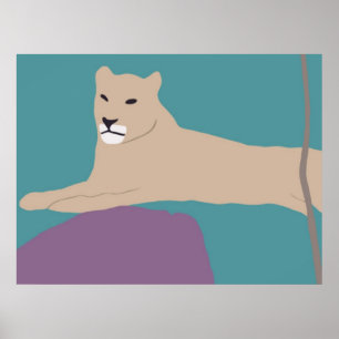African Lioness poster