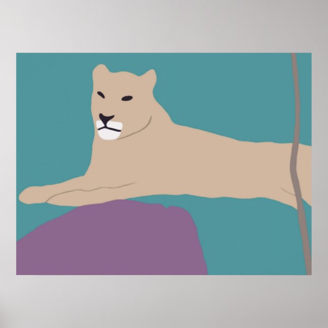 African Lioness poster (Front)