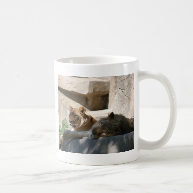 African Lions Coffee Mug (Right)