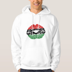 African Lips Flag Melanin Black History Month Prid Hoodie