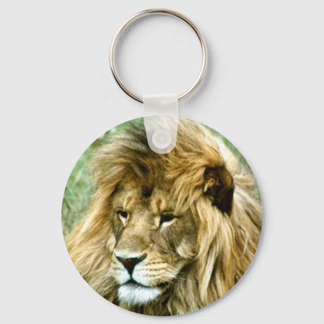 African male Lion Key Ring (Front)