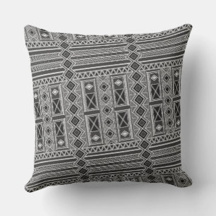 African Mali Pattern Throw Pillow V