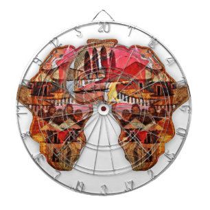 African Map: Celebrate the Season with Culture Dartboard
