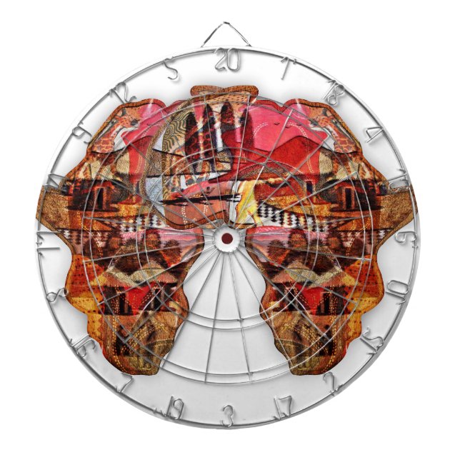 African Map: Celebrate the Season with Culture Dartboard (Front)
