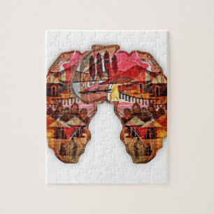 African Map: Celebrate the Season with Culture Jigsaw Puzzle