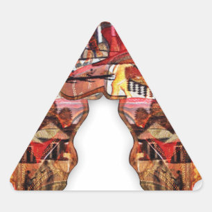 African Map: Celebrate the Season with Culture Triangle Sticker