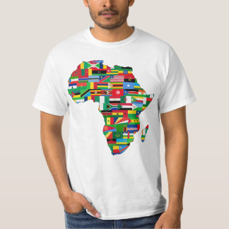 African Map Flags T-Shirt