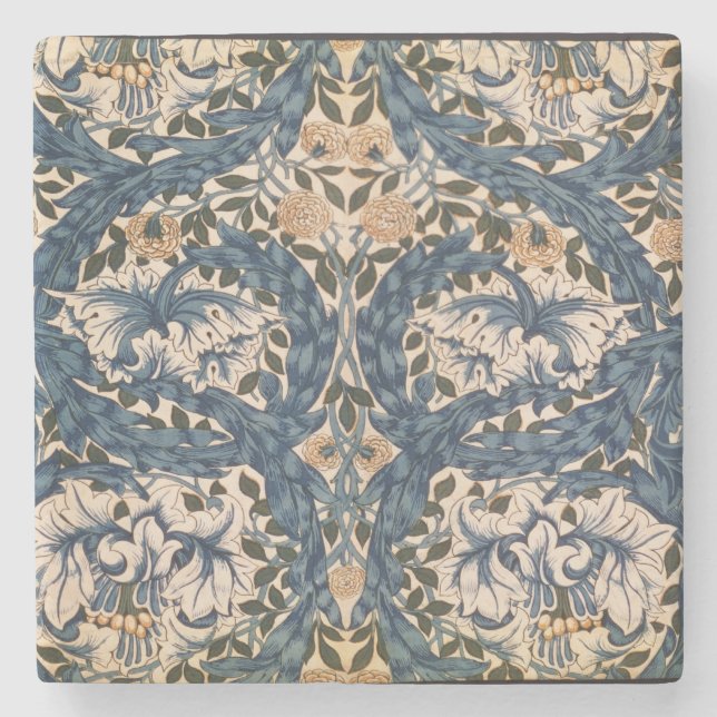 African Marigold' design, 1876 Stone Coaster (Front)