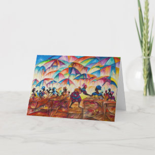 African Marketplace II Note Card