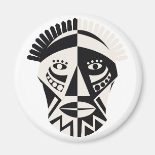 African Mask Magnets