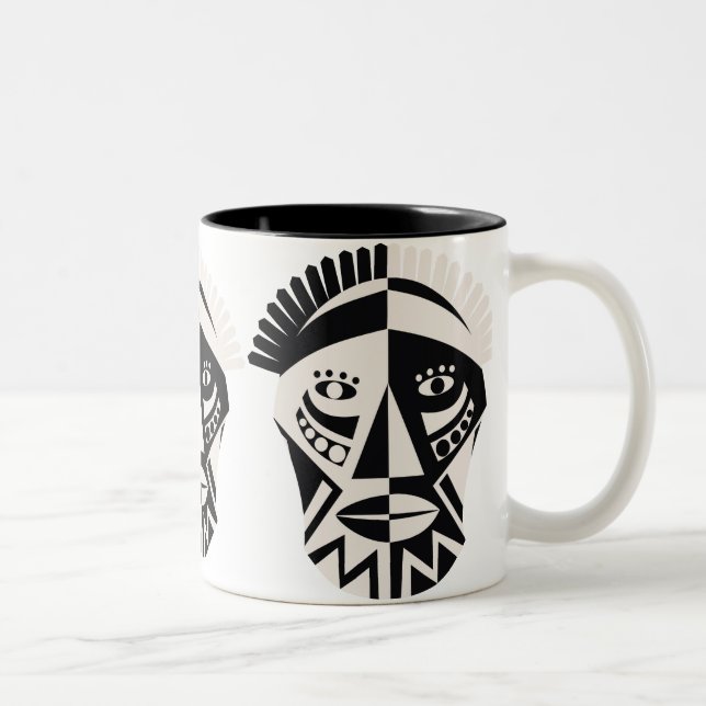 African Mask Mugs (Right)