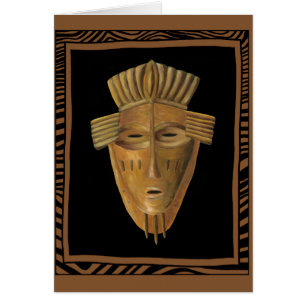 African Mask Painting by Chariklia Zarris