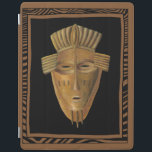 African Mask Painting by Chariklia Zarris iPad Cover<br><div class="desc">Chariklia Zarris created this painting of an African mask. Many of these masks are used in ceremonies so a community of people can communicate with deceased ancestors or the spirits of animals. Bring a bit of traditional African culture into your home!</div>