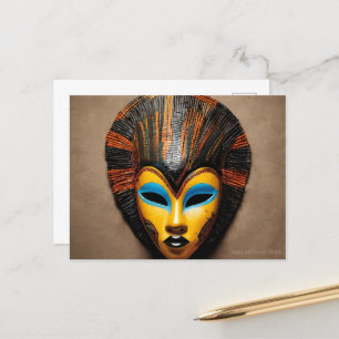African Mask Postcard