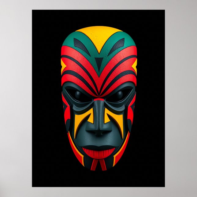 African Mask Poster (Front)