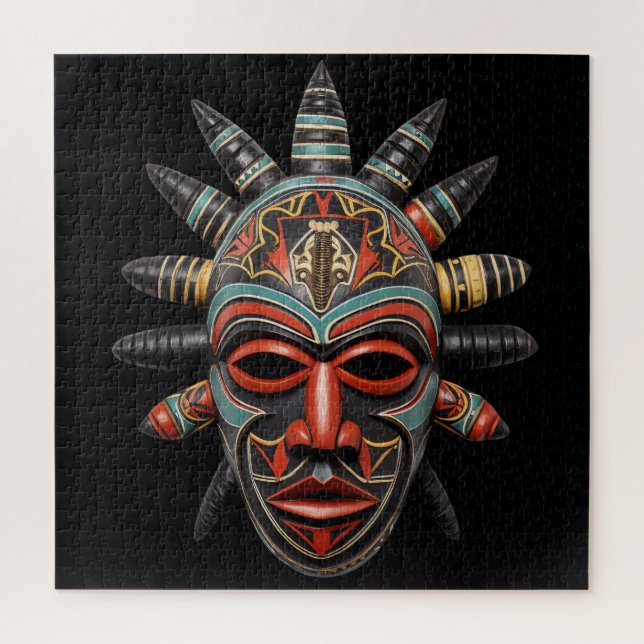 African Mask Puzzle (Vertical)