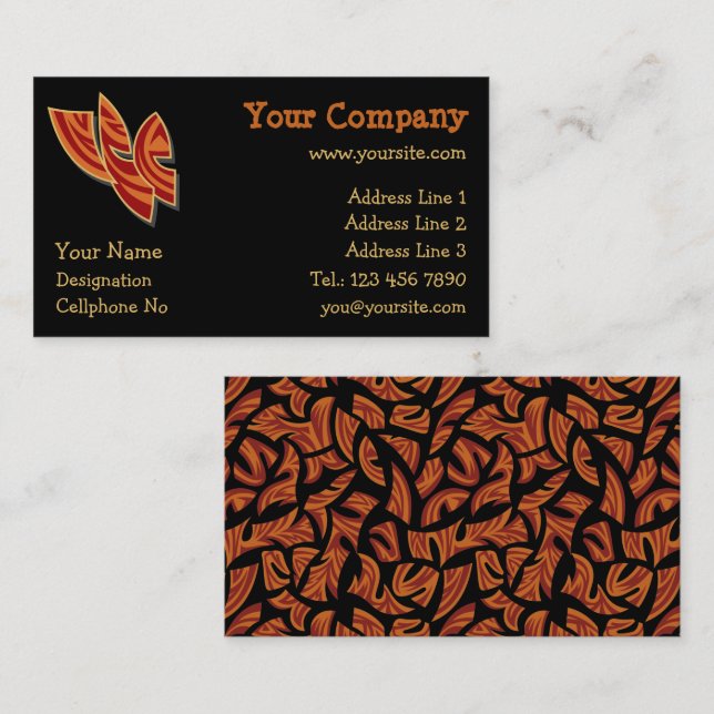 African Masks Business Card (Front/Back)