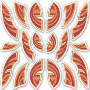 African Masks Icon Collection Contour Stickers