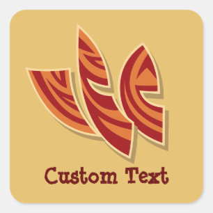 African Masks Square Sticker