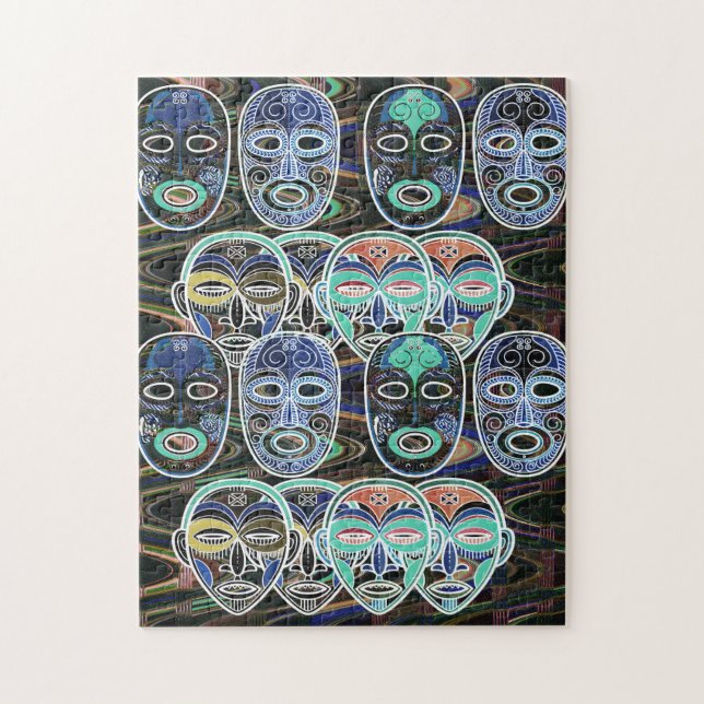 African Masks V1 Jigsaw Puzzle (Vertical)