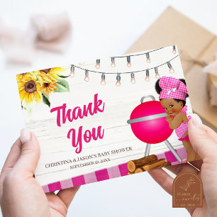 African matching item thank you card