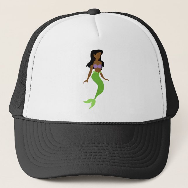 african mermaid trucker hat (Front)