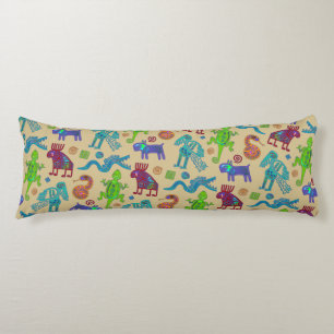 African Mexican Culture Primitive Tribal Pattern 1 Body Cushion