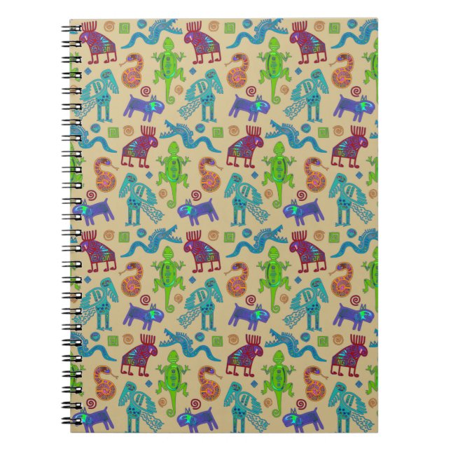 African Mexican Culture Primitive Tribal Pattern 1 Notebook (Front)