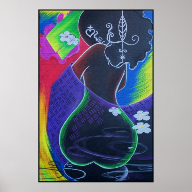 African Moon - Miami Tile Print (Front)