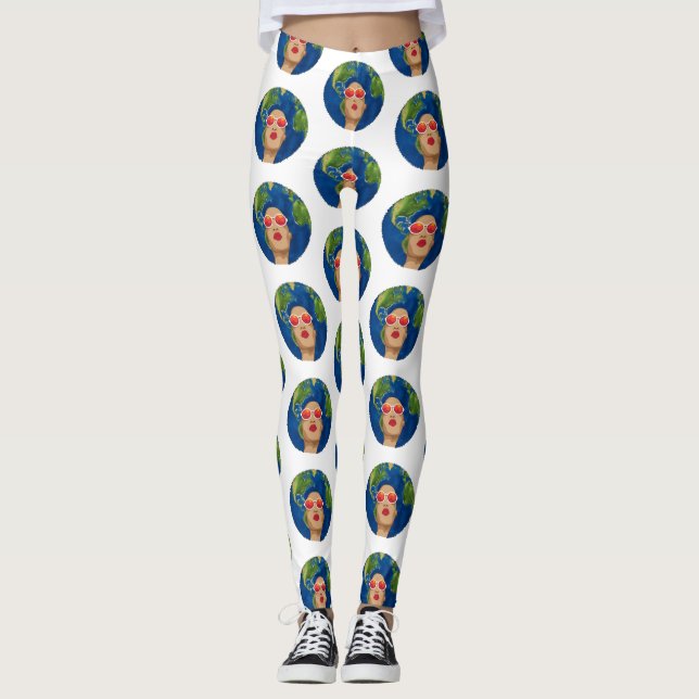 african mother earth day leggings (Front)