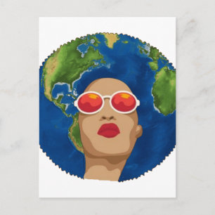 african mother earth day postcard
