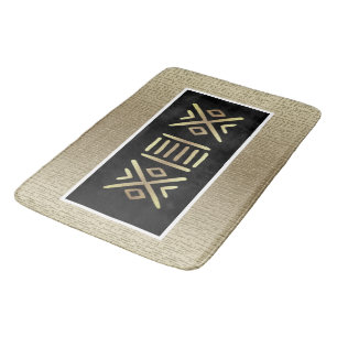 African Motif Bath Mat