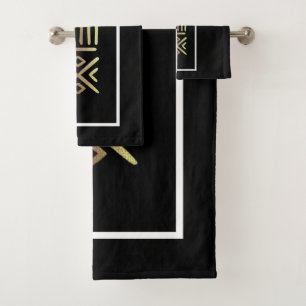 African Motif Bath Towel Set