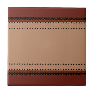 African motive ceramic tile