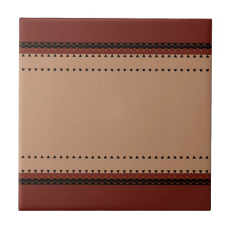 African motive ceramic tile
