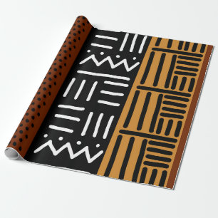 African Mud Cloth Gift Wrap