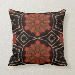 African Mud Cloth Inspired Pattern Cushion