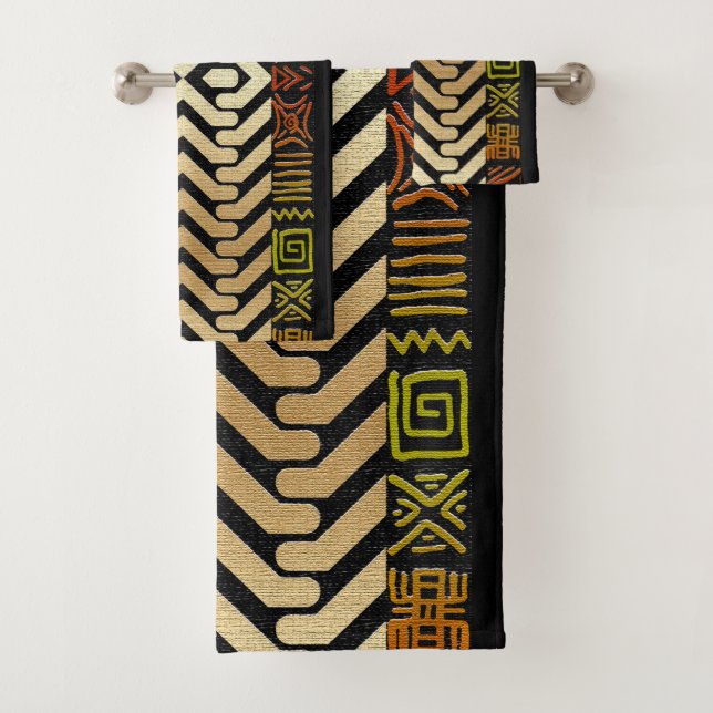 African Mud Cloth Motif Print (Insitu)