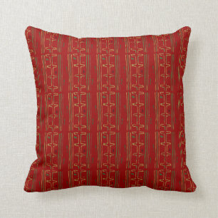 African Mud Cloth Pattern Cushion