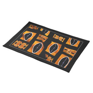 African  Mud Cloth Pattern Graphic Placemat