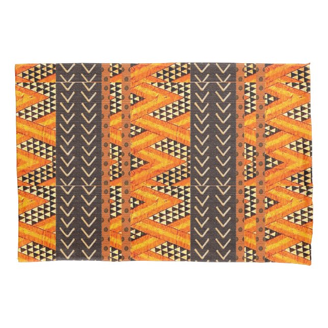 African Mud Cloth  Pillowcase (Front)