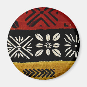 African mud cloth print magnet