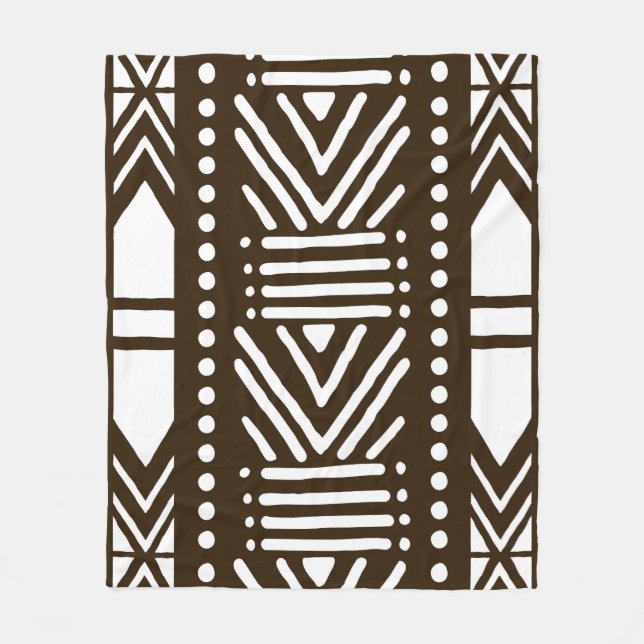 African Mud Cloth Printed Blanket (Front)