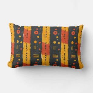 African mud clothes lumbar cushion