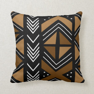 African Mudcloth Bogolan Fabric Design Cushion