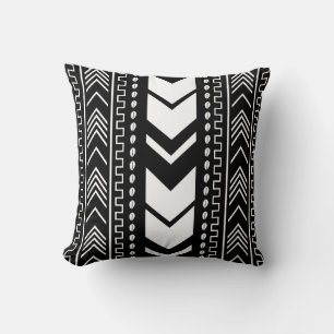 African Mudcloth Bogolan Fabric Design Throw Pillo Cushion