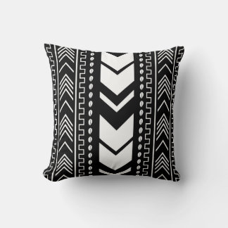 African Mudcloth Bogolan Fabric Design Throw Pillo Cushion