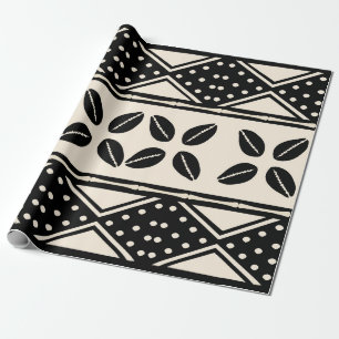 African Mudcloth Inspired Wrapping Paper